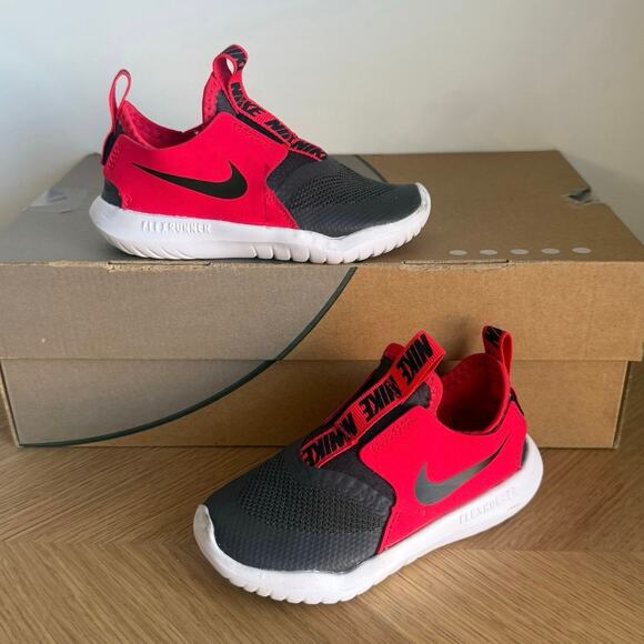 Nike Flex Runner Red/Grey Toddler Sneakers- SZ 9 C - Picture 1 of 10